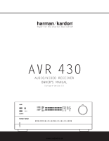 Harman-Kardon AVR-430-Owners-Manual